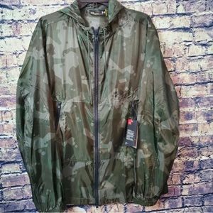 Under Armour Pursuit Windbreaker Camo Jacket Large